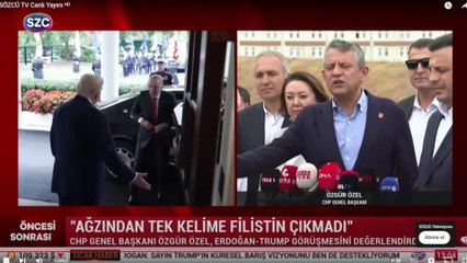 Özgür Özel: Ağzından tek kelime Filistin Çıkmadı