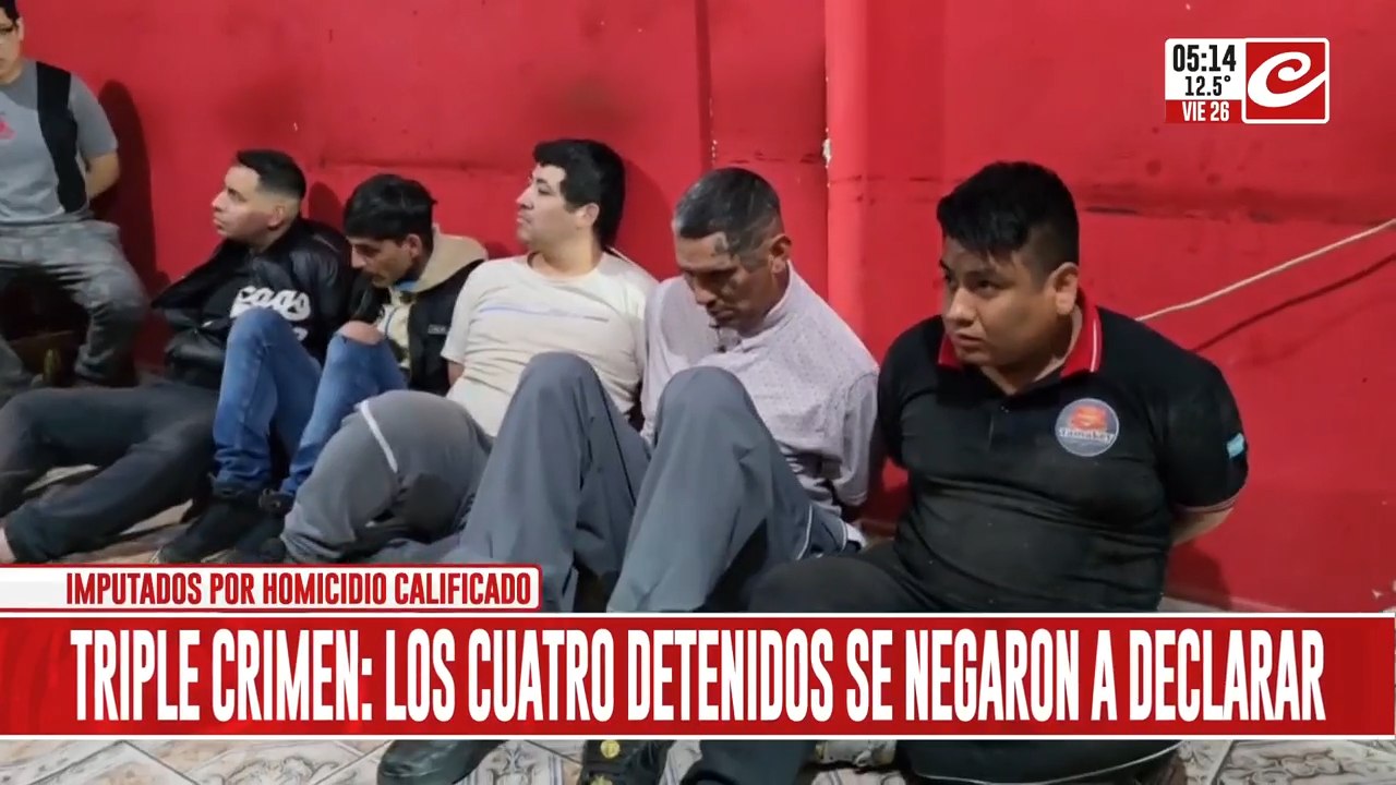 Triple crimen narco: los cuatro detenidos se negaron a declarar... ¿qué ...