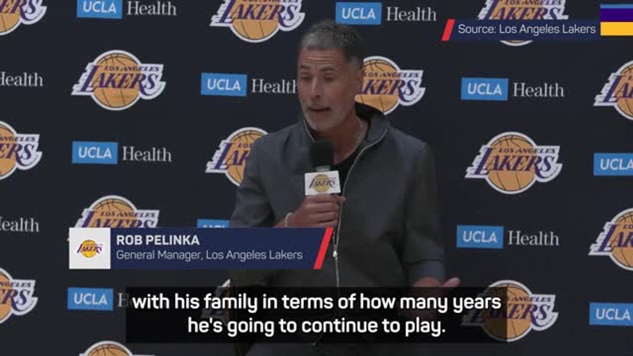 Pelinka would 'love' LeBron to retire as a Laker