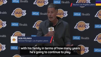 Pelinka would 'love' LeBron to retire as a Laker