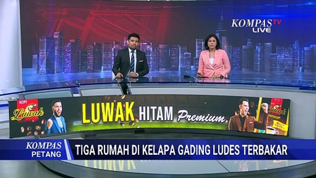 Kebakaran Rumah di Kelapa Gading, 17 Unit Pemadam Dikerahkan | KOMPAS PETANG