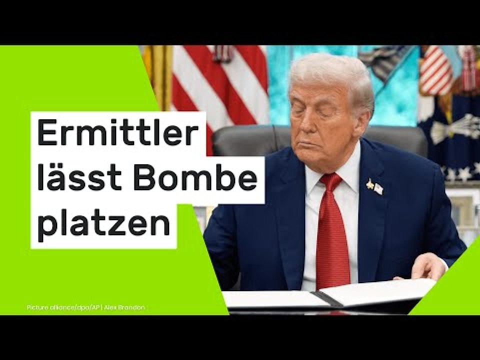 Donald Trump: Ermittler lässt Bombe platzen - US-Präsident vertuscht Epstein-Akten
