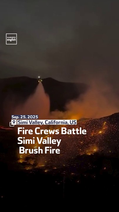 Fire Crews Battle Simi Valley Brush Fire