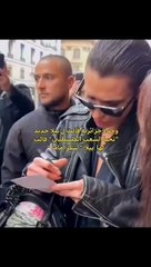 رد فعل عفوي من بيلا حديد بعد هتاف سيدة بـ "تحيا الشعب الفلسطيني"