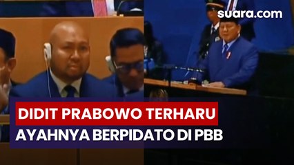 Didit Prabowo Berkaca-kaca Saat Sang Ayah Berpidato di PBB, Warganet Ramai Berkomentar