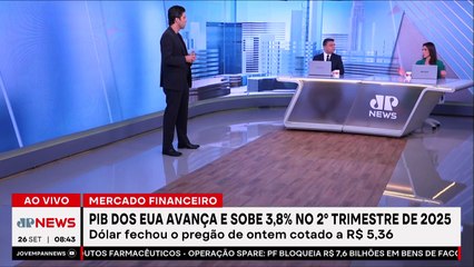 PIB dos EUA avança e sobe 3,8% no 2º trimestre de 2025; Alan Ghani analisa
