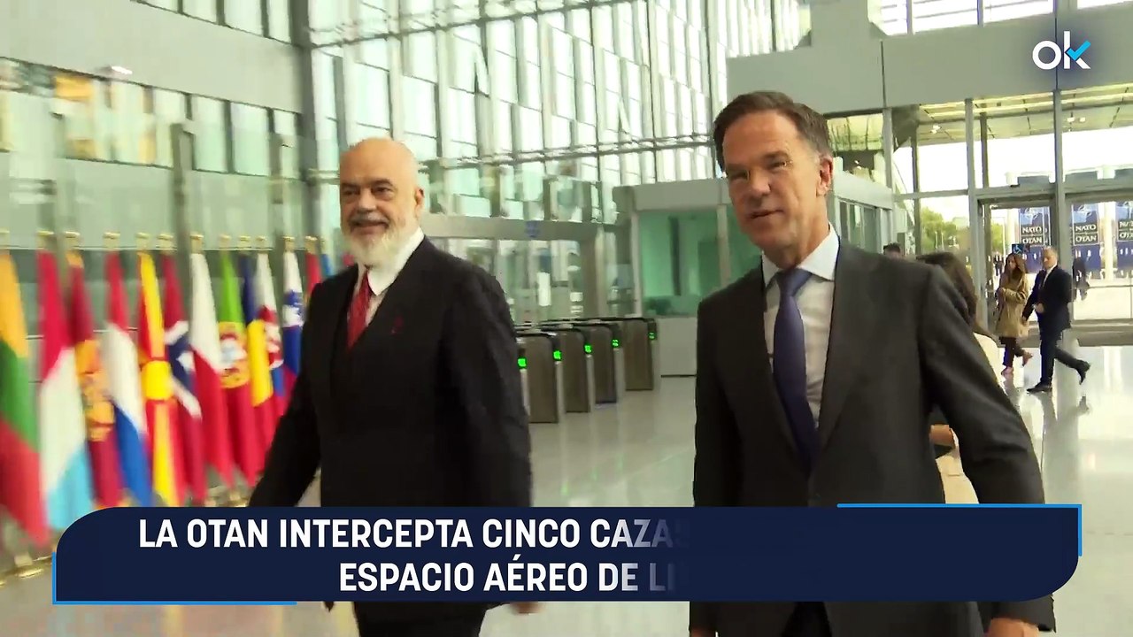 La OTAN intercepta cinco cazas rusos cerca del espacio aéreo de Lituania