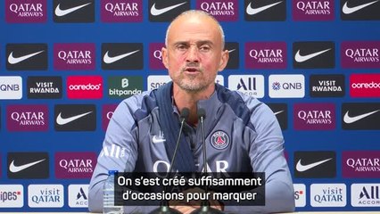 PSG - Luis Enrique : "On ne méritait pas de perdre contre l'OM"