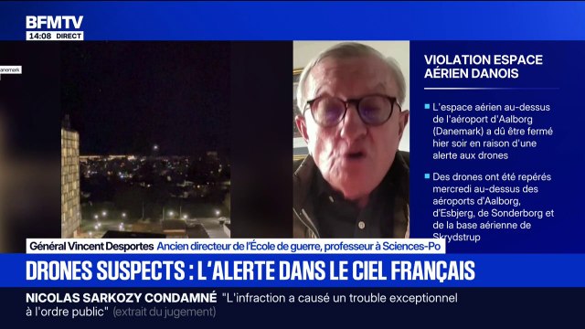 Drones suspect en Europe: Pendant de longs mois, voire des années, nous serons vulnérables vis à vis de cette menace russe assure le Général Vincent Desportes, ancien directeur de l'École de guerre