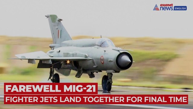 MiG-21 Fighter Jets Land Together for Final Time After 63 Years of Service | Historic Farewell