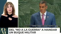 Ana Rosa retrata al ‘santo’ Sánchez, a la ‘vicepresidenta Disney’ y a toda la izquierda belicista con el “buque niñera”