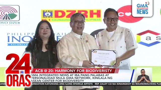 GMA Integrated News at iba pang palabas at personalidad mula GMA Network, kinilala ng Asean Center for Biodiversity | 24 Oras