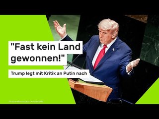 "Fast kein Land gewonnen!" US-Präsident legt mit Kritik an Putin nach
