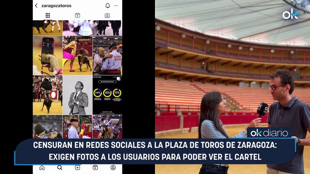 Censuran en redes sociales a la plaza de toros de Zaragoza: exigen fotos a los usuarios para poder ver el cartel