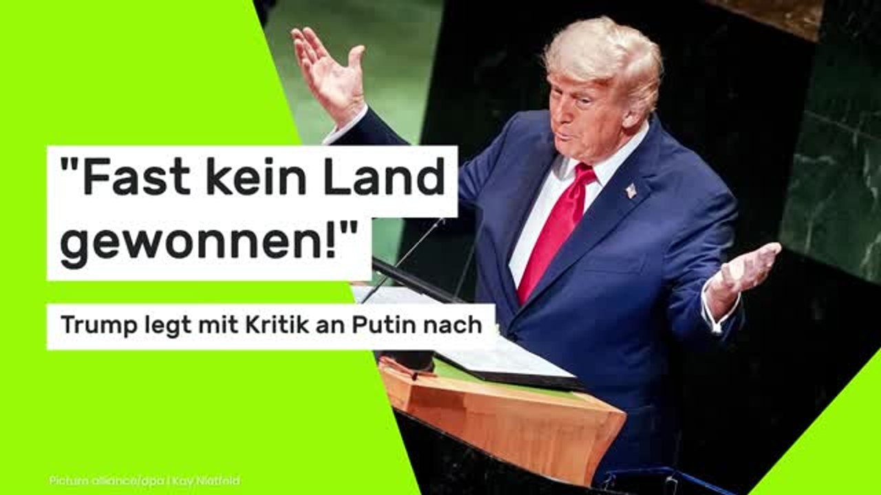 'Fast kein Land gewonnen!' Trump legt mit Kritik an Putin nach