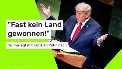 "Fast kein Land gewonnen!" Trump legt mit Kritik an Putin nach