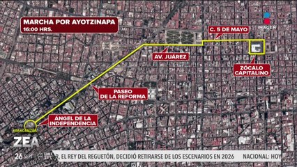 Blindan el Zócalo de la CDMX ante marchas por el caso Ayotzinapa