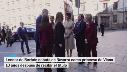 Leonor de Borbón debuta en Navarra como princesa de Viana 10 años después de recibir el título
