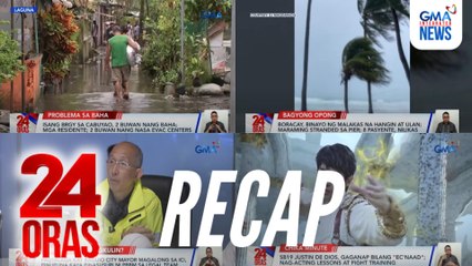 24 Oras: (Part 3) Epekto ng Bagyong Opong | Isang brgy sa Cabuyao, 2 buwan nang baha | SB19 Justin bilang "Ec'naad," atbp.
