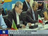 Ministro iraní muestra respaldo a Venezuela ante las medidas coercitivas unilaterales