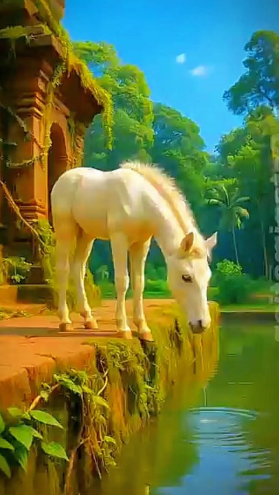 How horse fell off in well #animals #firebrigad...