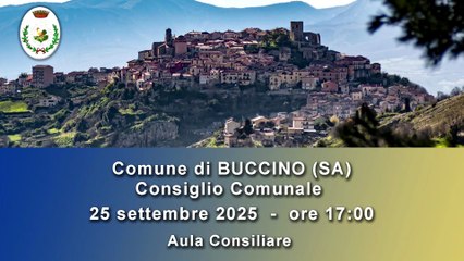 Buccino (SA) - Consiglio Comunale (26.09.25)