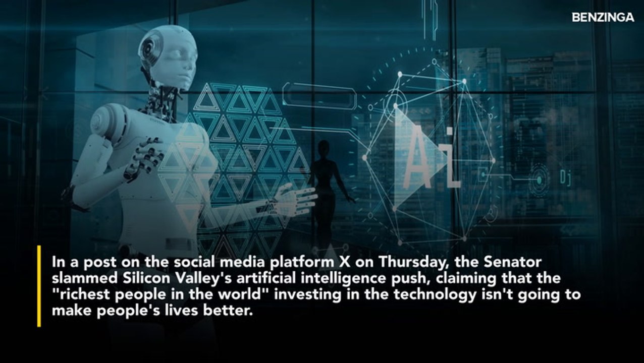 Bernie Sanders Warns Against AI And Robotics, Predicts 'Massive' Job Losses- There's A 'Reason' Musk And Zuckerberg Invest Hundreds Of Billions