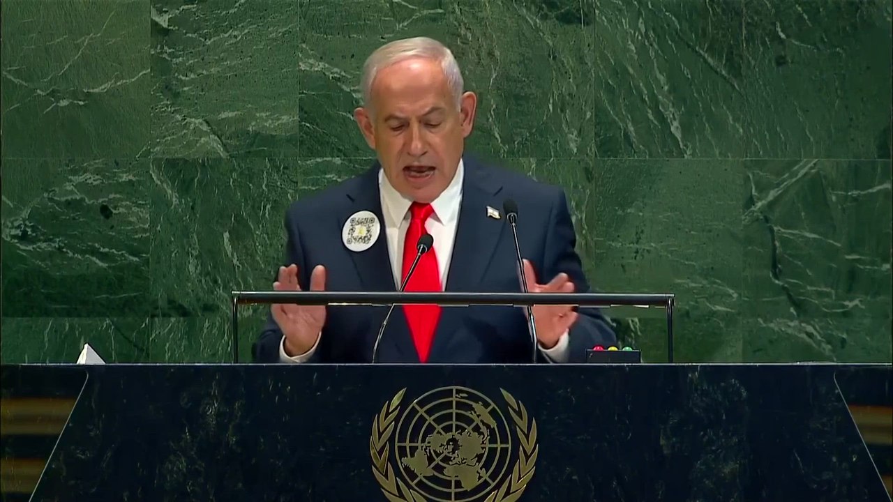 Netanyahu at UNGA says backing Palestinian state sends message: Murdering Jews pays off