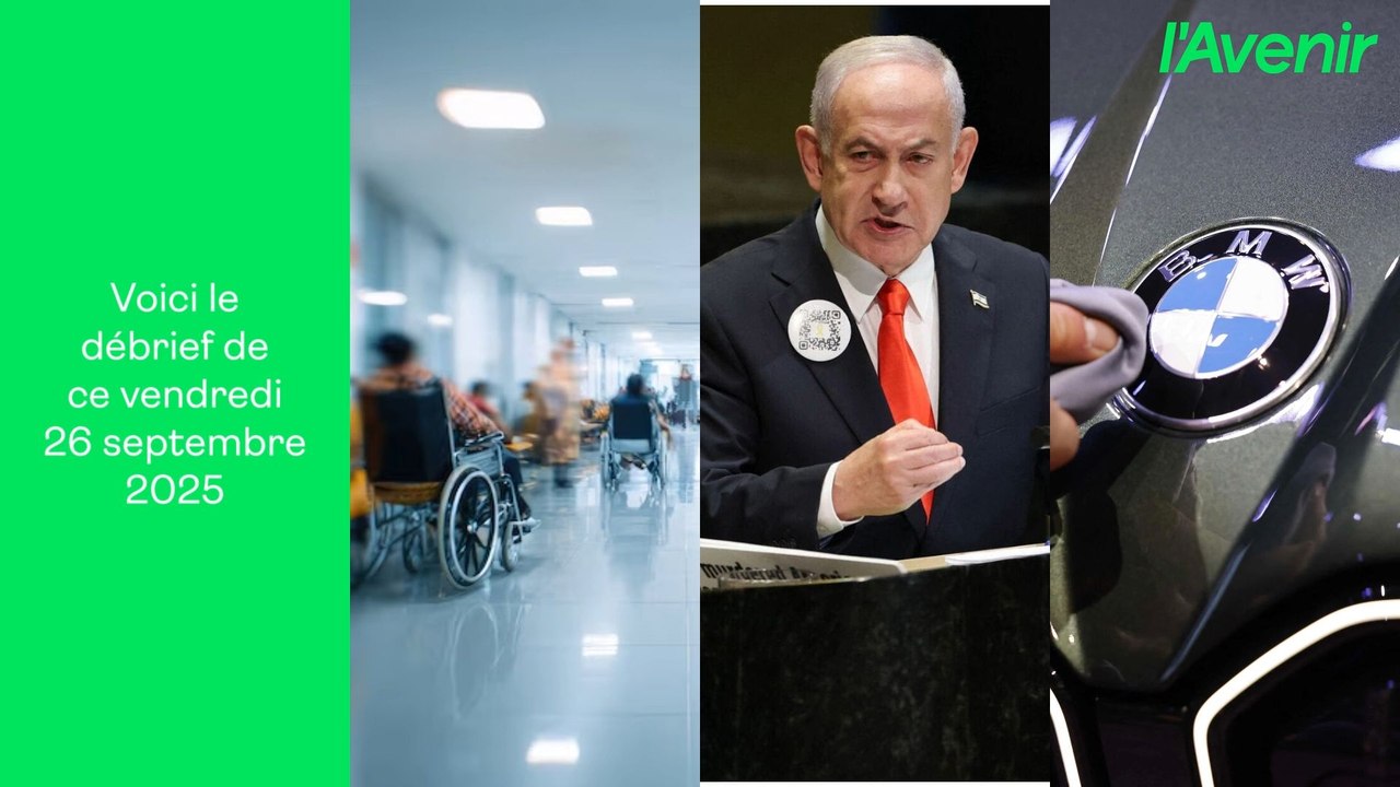 Le Récap': nos 5 infos du jour ce vendredi 26 septembre