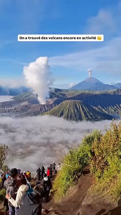 🌋 Au cœur de Java, le mont Bromo se découvre souvent au lever du soleil, depuis le point de vue du mont Penanjakan, avec @viet22082000 (Tiktok)