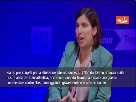 Schlein: Non rinunciare ad alleanza transatlantica, nonostante guerra commerciale di Trump
