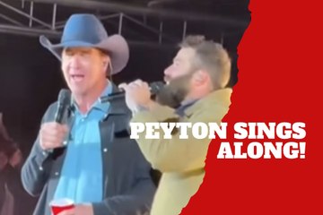 Peyton Manning's hidden talent for music goes viral in a performance with Jordan Davis