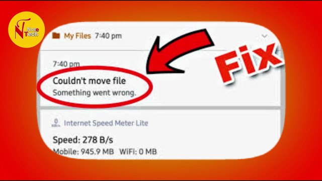 Couldn't Move file Error Unknown | Google Files Couldn't Delete Files Error Unknown Problem Solved