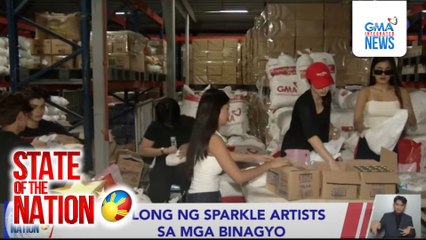 Tulong ng Sparkle Artists sa mga binagyo | SONA