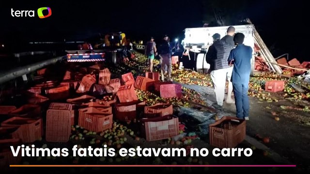 Acidente envolvendo dois caminhões e um automóvel deixa três mortos em Feira de Santana, na Bahia