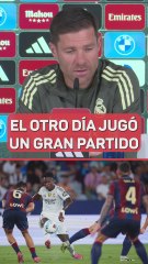 Xabi: "Me gusta mucho ver sonreír a Vini"