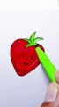 How to draw a strawberry