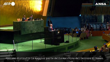 Onu, Netanyahu: "Israele finira' il lavoro con Hamas"