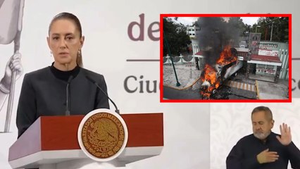 Claudia Sheinbaum muestra inconformidad con estudiantes de Ayotzinapa tras acciones violentas en protestas