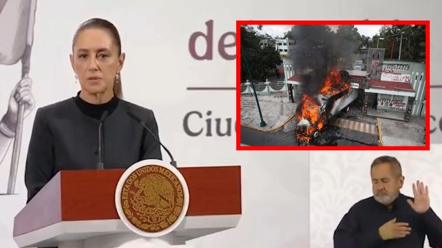 Claudia Sheinbaum muestra inconformidad con estudiantes de Ayotzinapa tras acciones violentas en protestas