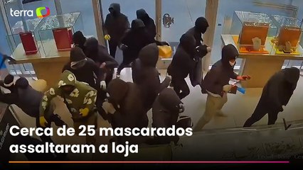 Grupo invade joalheria e rouba US$ 1 milhão em mercadorias nos EUA