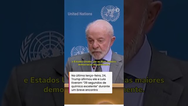Lula fala sobre encontro com Trump: 'Fiquei feliz quando disse que pintou uma química boa' #shorts