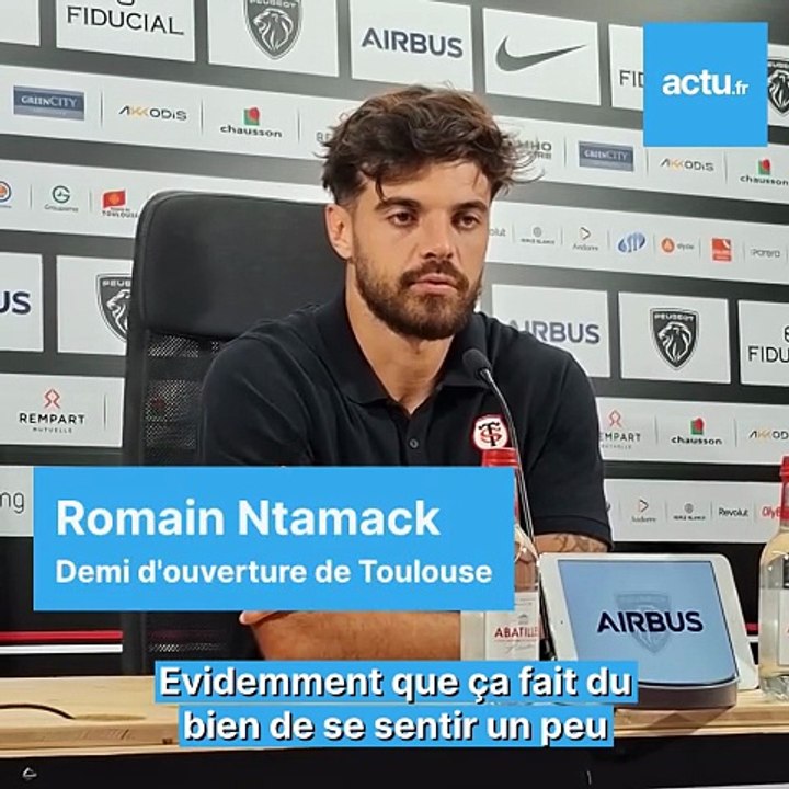 Romain Ntamack (Toulouse) : "Je me sens bien dans la tête"