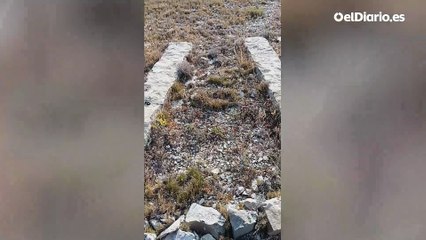 Las piedras que tallaron en el bando franquista durante la batalla de Teruel de la Guerra Civil