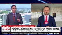André Mendonça vota para manter presos 'Careca do INSS' e Maurício Camisotti | TEMPO REAL