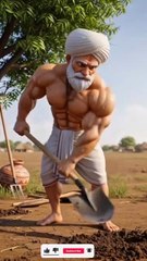 The farmer planted a banana tree