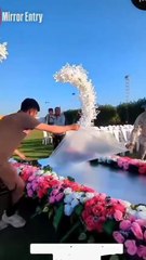 wedding mirror entry video 👰‍♀️ #daliymotion #shorts
