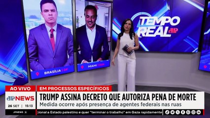 Trump assina decreto que permite pena de morte em Washington | TEMPO REAL