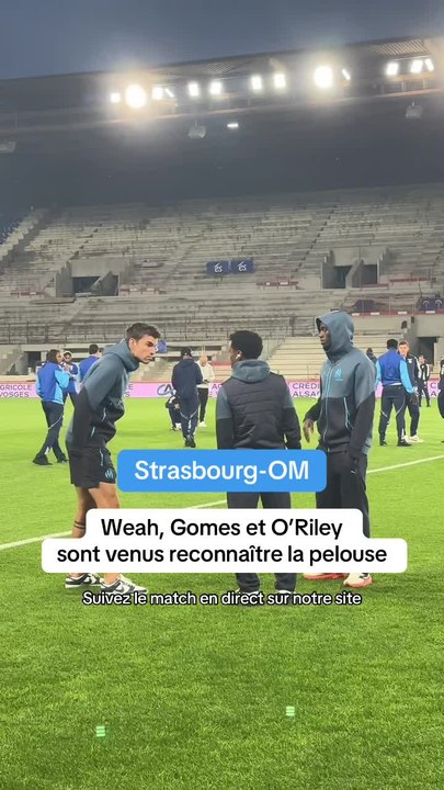 Strasbourg-OM : les images des Olympiens à leur arrivée au stade la Meinau