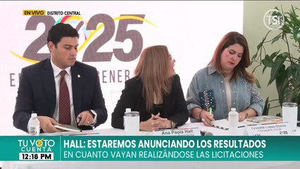 Consejeros del CNE en conferencia de prensa